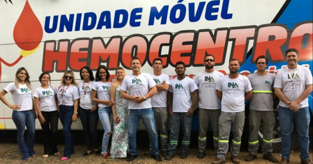 Parceria entre hemocentro e INA TELECOM incentiva a doação de sangue