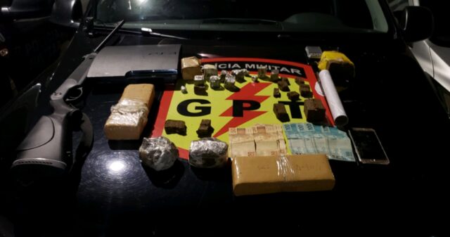 PM prende dois suspeitos com aproximadamente 3kg de drogas em Catalão
