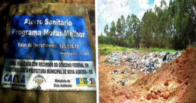 Em ação do MP, prefeitura de Nova Aurora é proibida de lançar lixo a céu aberto