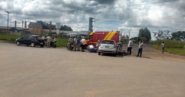 Motociclista fica ferido em acidente no Setor Industrial de Catalão