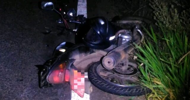Buraco na GO-330 entre Catalão e Ouvidor causa queda de moto e deixa duas pessoas feridas
