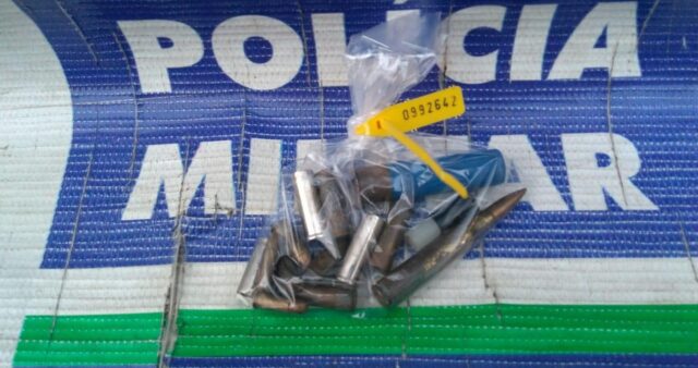 Polícia Militar realiza apreensão de munições de arma de fogo