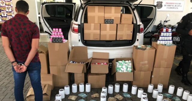Homem é preso com mais de 300 mil comprimidos ilegais para emagrecimento em Goiânia