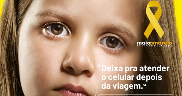 Polícia Rodoviária Federal de Catalão e concessionária realizam campanha educativa em apoio ao Movimento Maio Amarelo