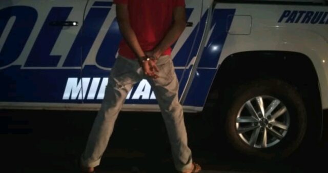 Após roubo a posto de combustíveis, polícia faz cerco e prende suspeito