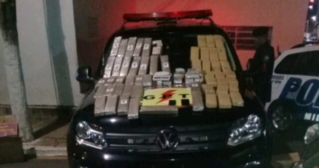 Durante Operação Cidade Segura a Polícia Militar faz apreensão de 47 kg de maconha e prisão de duas pessoas