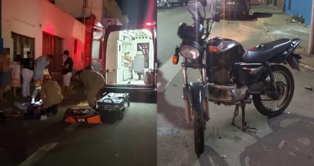Colisão entre carro e moto deixa homem ferido em Catalão