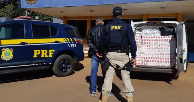 PRF apreende veículo transportando cigarros e agrotóxicos contrabandeados
