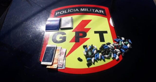 Grupo de Patrulhamento Tático prende suspeito por Tráfico de drogas no Jardim Paraíso
