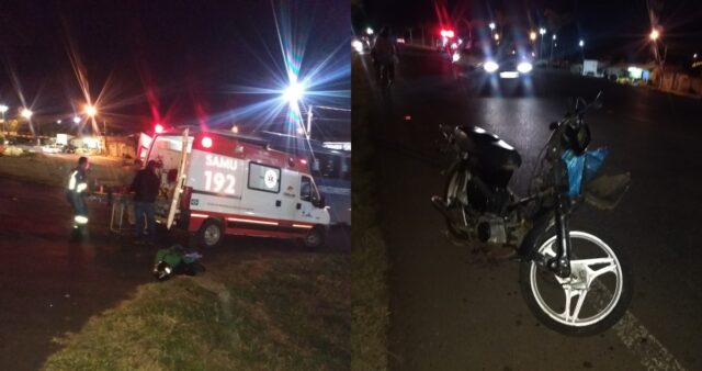 Motociclista fica ferido em acidente de trânsito na GO-330 em Catalão