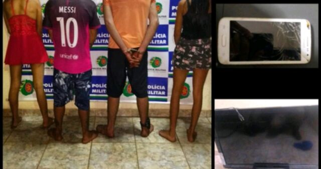 PM prende suspeitos de roubo em residência e recupera objetos da vítima em Pires do Rio