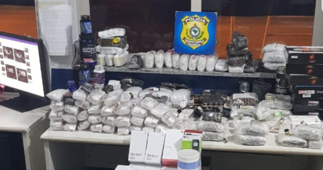 PRF apreende grande carregamento de anabolizantes contrabandeados do Paraguai