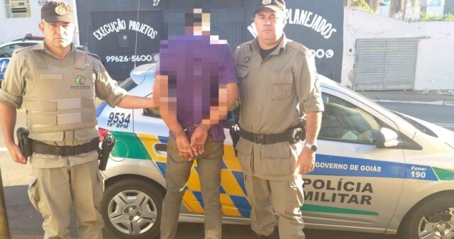 PM prende suspeito por furto logo após cometer o crime no Distrito de Santo Antônio do Rio Verde