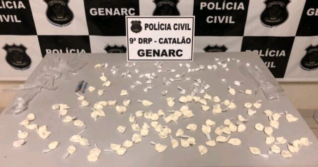 GENARC de Catalão realiza a prisão de traficante que mantinha depósito de Cocaína no Bairro Vila Chaud