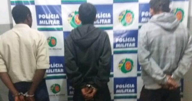 Polícia Militar prende três suspeitos e apreende drogas em Ipameri