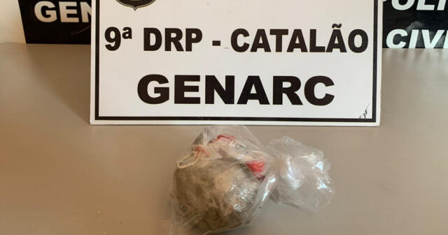 Genarc de Catalão realiza a prisão de traficante que levava "Maconha" oculta para o interior da Unidade Prisional local