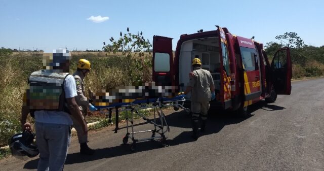 Mototaxista fica ferido em acidente de trânsito no Bairro Florença em Catalão