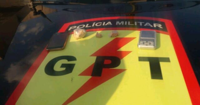 PM prende suspeito por trafico de drogas em Catalão
