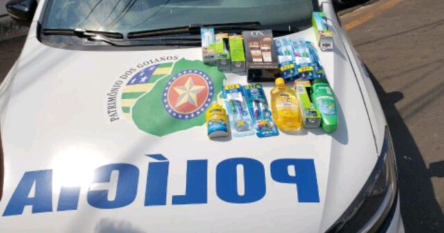 Em Catalão, suspeito de furto preso em flagrante e objetos devolvidos ao proprietário legal