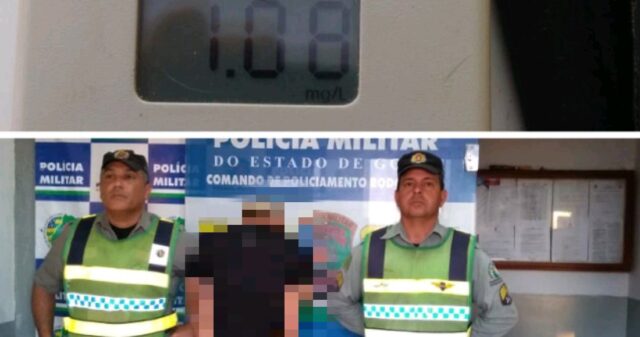 Motorista é preso por embriaguez ao volante na GO 213 em Ipameri