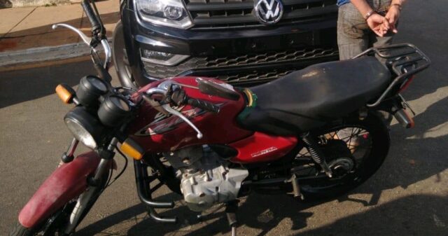 Polícia Militar recupera motocicleta furtada e prende e suspeito de receptação em Catalão
