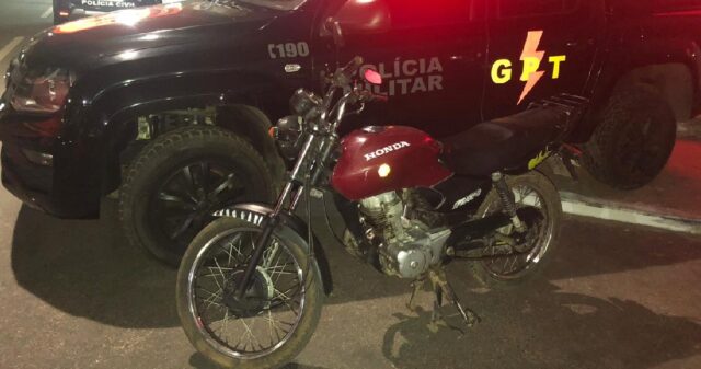Polícia Militar recupera mais uma motocicleta com sinal identificador adulterado