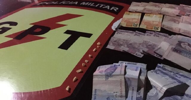 Polícia Militar realiza apreensão de suspeito por tráfico de drogas