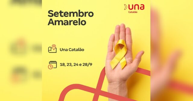 UNA promove atividades relacionadas a campanha Setembro Amarelo