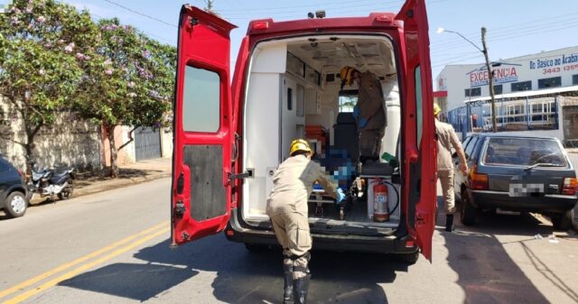 Motociclista fica ferido após sofrer queda de moto em Catalão