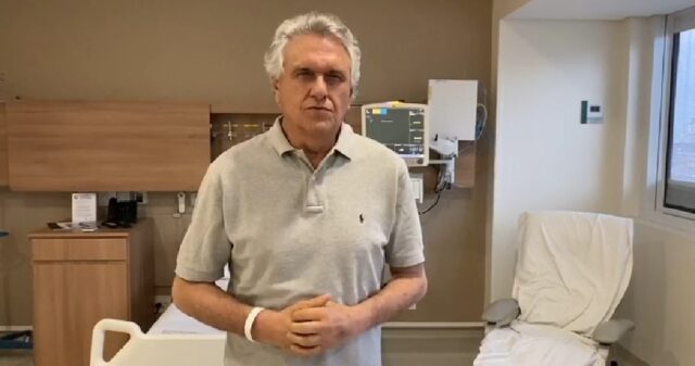 Governador Ronaldo Caiado deixa hospital