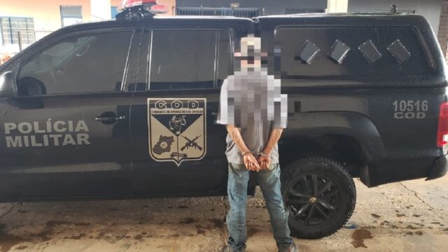 CPR/COD prende foragido da justiça durante abordagem na GO 307, em Corumbaíba