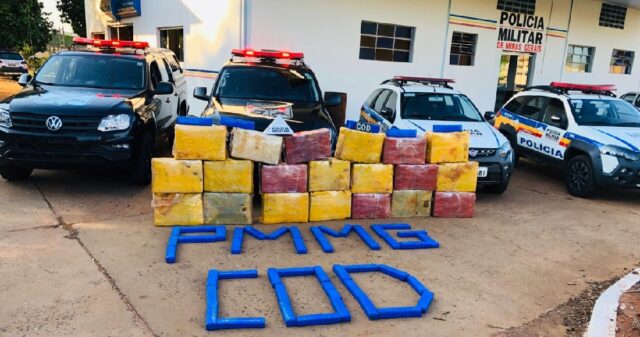 PMGO (COD) e PMMG realizam grande apreensão de drogas durante a Operação Divisa Integrada