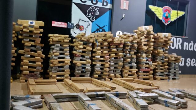 Forças policiais de Goiás apreendem quase duas toneladas de drogas em oito dias