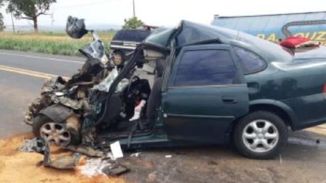 Motorista morre em batida frontal com caminhão na BR 365