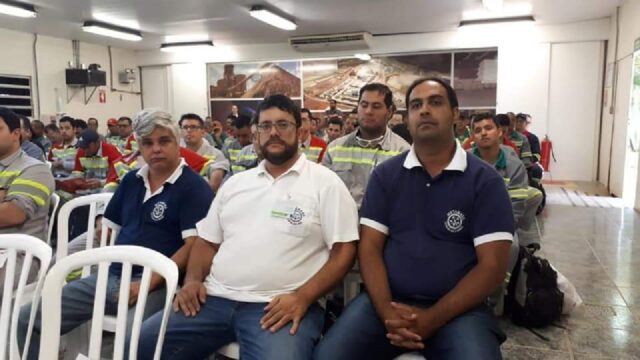 Diretoria do Sindicato Metabase participa da SIPAT na empresa Cmoc