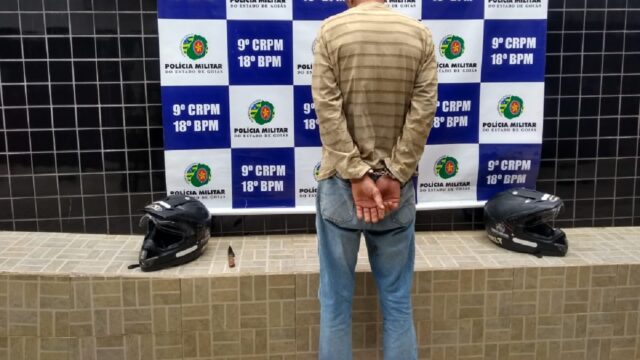 Suspeito de tentativa de Homicídio preso em Flagrante pela Polícia Militar de Catalão