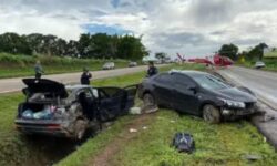 Acidente envolvendo quatro veículos mata duas pessoas e fere seis, na BR 060 Acidente envolvendo quatro veículos mata duas pessoas e fere seis, na BR 060