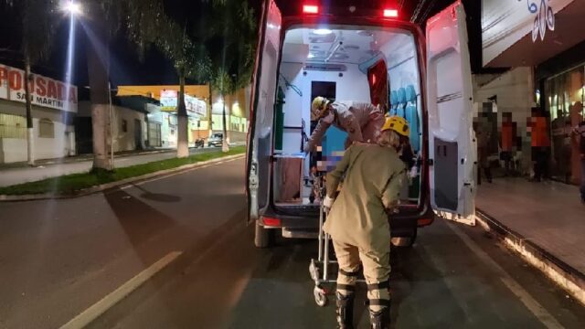 Jovem fica ferida em acidente de trânsito no Bairro São João, em Catalão