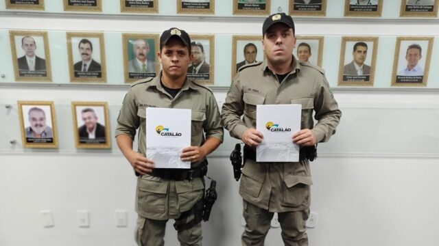 Policiais Militares recebem "Moção de Aplausos" em Catalão