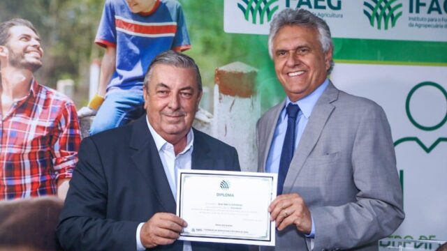 "Produtor rural goiano já percebe diminuição de crimes no campo", afirma governador Ronaldo Caiado, durante posse da nova diretoria da Faeg