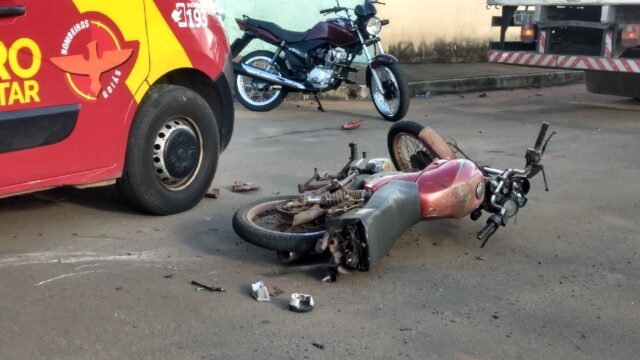 Motociclista recusa atendimento após acidente de trânsito em Catalão