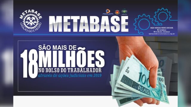 Sindicato Metabase trabalhando forte na área jurídica para garantir os direitos dos trabalhadores