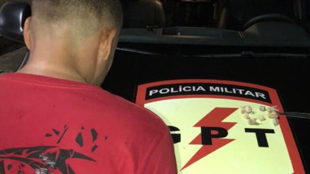 Polícia Militar prende suspeito por tráfico de drogas no Bairro Jardim Primavera