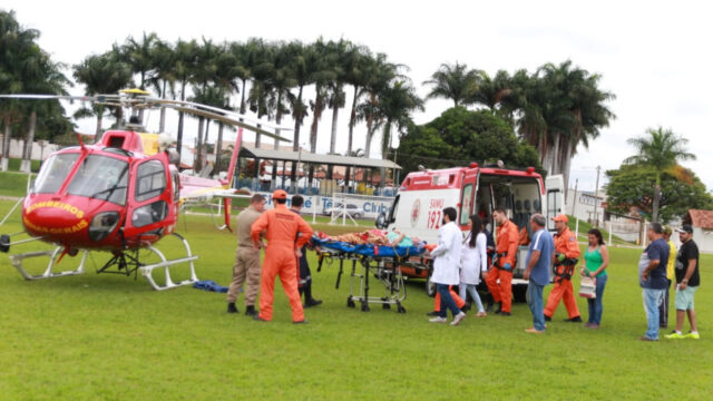 Idoso recebe socorro aéreo em Monte Carmelo e tem marca-passo implantado na UFU em Uberlândia