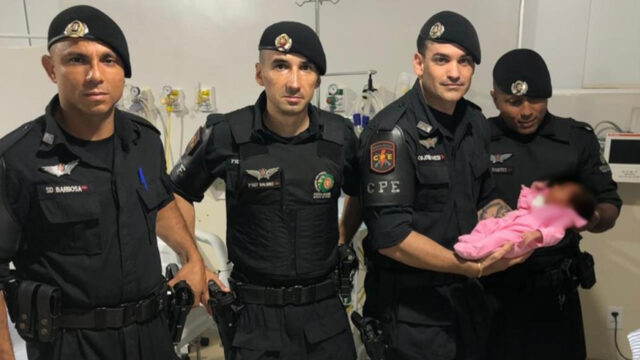 Policiais militares salvam bebê recém-nascida em Mineiros