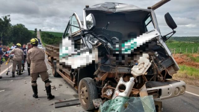 Passageiro de caminhão morre em grave acidente na GO-330 próximo a Ipameri