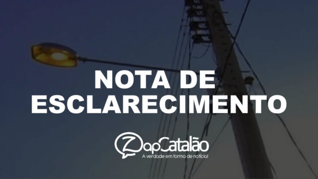 ERRAMOS: Correção em matéria publicada ontem (13/01) no Zap Catalão