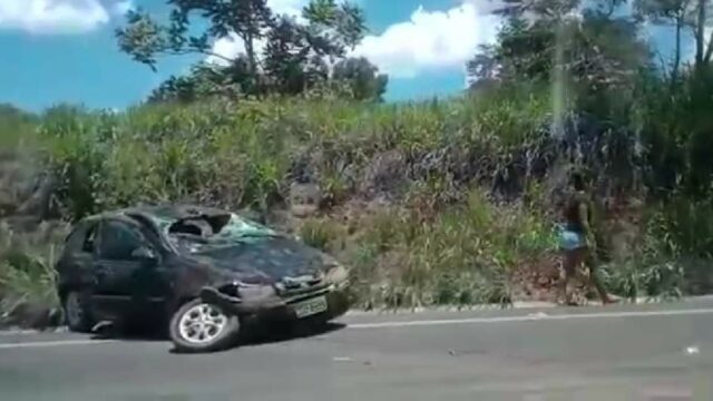 Acidente envolvendo três veículos na GO-139 entre Marzagão e Caldas Novas deixa feridos