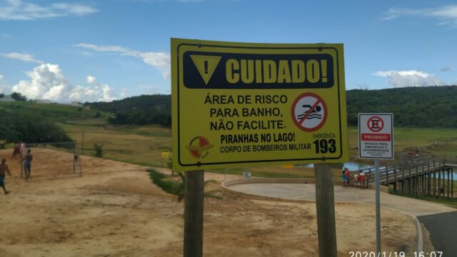 Banhistas reclamam de ataques de piranhas em Caldas Novas
