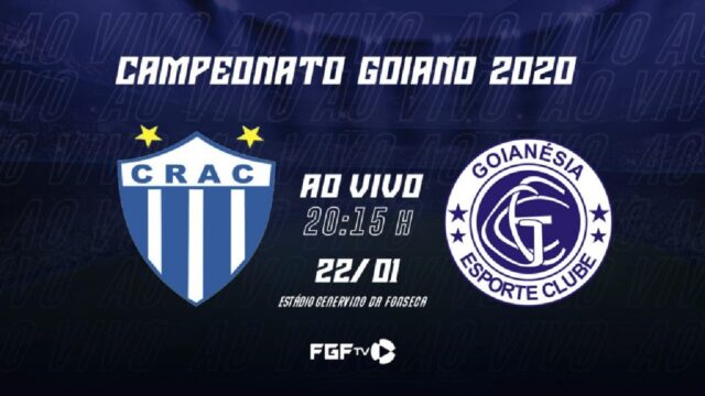 Crac e Goianésia estreiam nesta quarta-feira (22) no Goianão de 2020 no Genervino da Fonseca